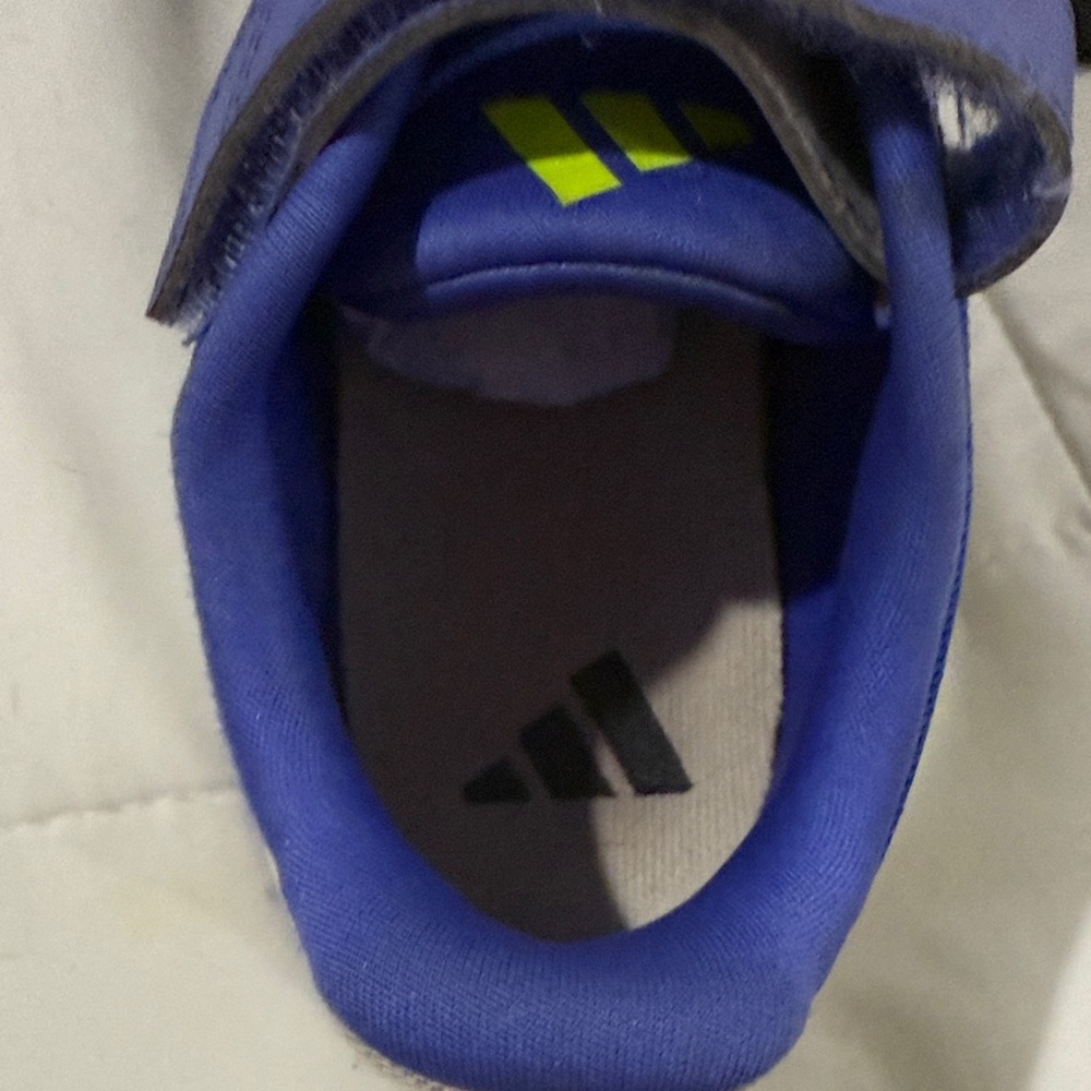 Adidas Kids Sneakers in Blue and Neon Yellow - Picture 6 of 8